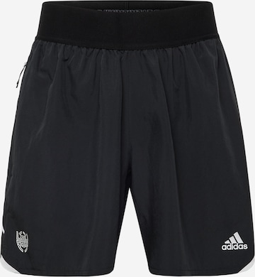 ADIDAS SPORTSWEAR Regular Workout Pants 'Donovan Mitchell' in Black: front