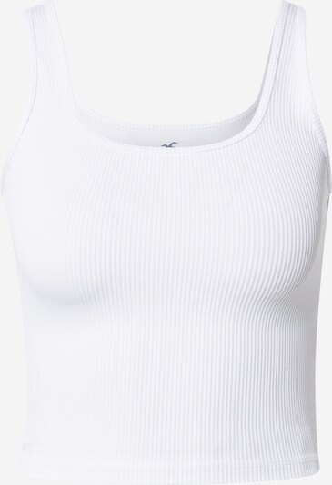 Top HOLLISTER pe alb, Vizualizare produs