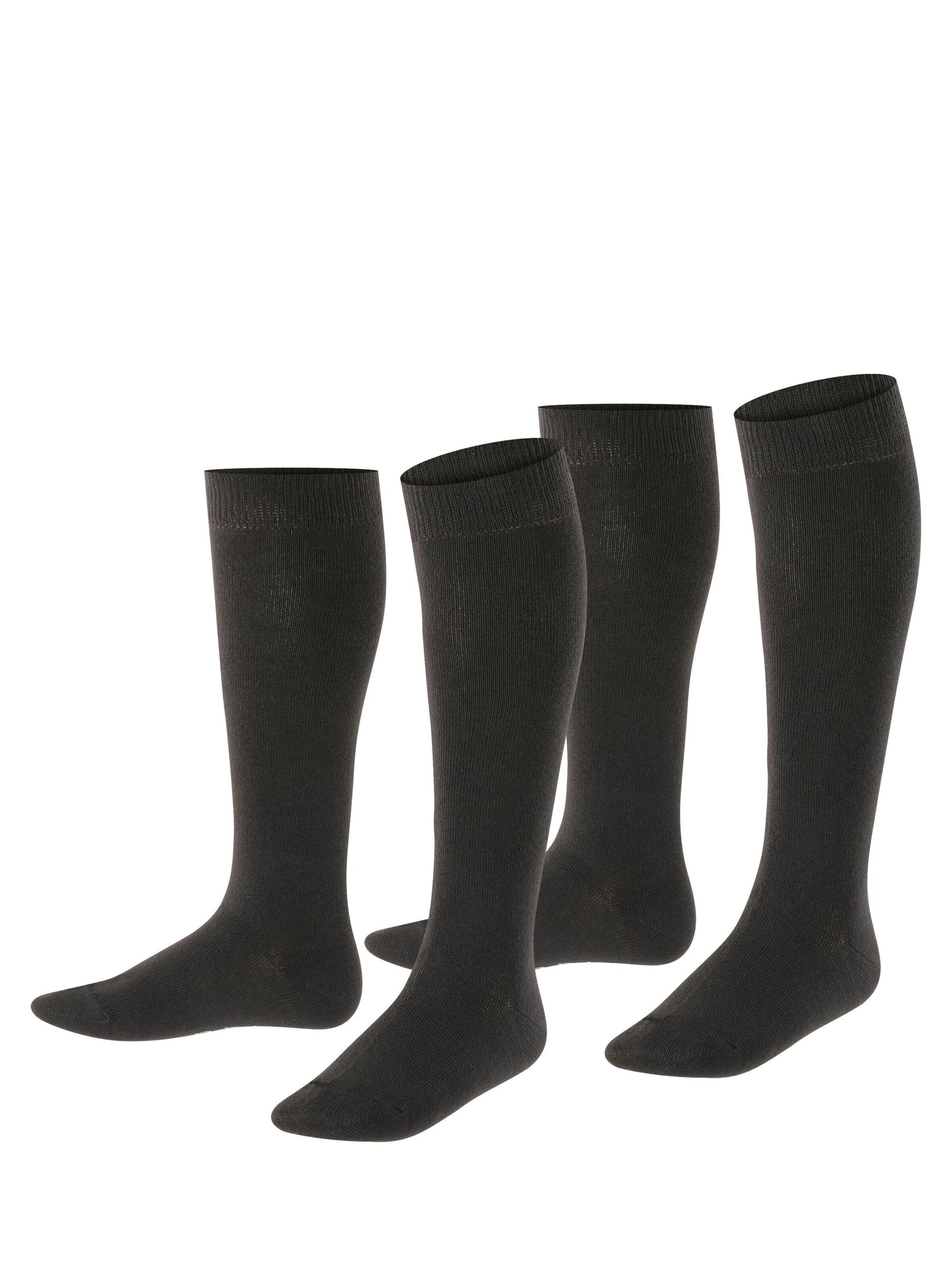 ESPRIT Socks 'Foot Logo 2-Pack' in Black: front