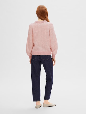 SELECTED FEMME Sweater 'MEJSE' in Pink