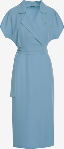 Stylove - Vestido camisero en azul: frente