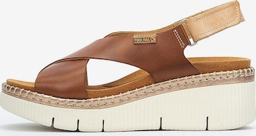 Sandales 'Gomera' PIKOLINOS en marron : devant