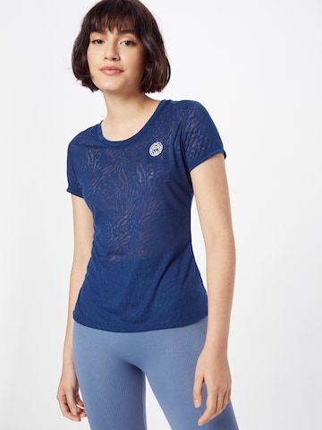 BIDI BADU - Camiseta funcional 'Anni Burnout' en azul: frente