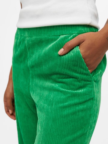 OBJECT Široke hlačnice Hlače 'RITA' | zelena barva