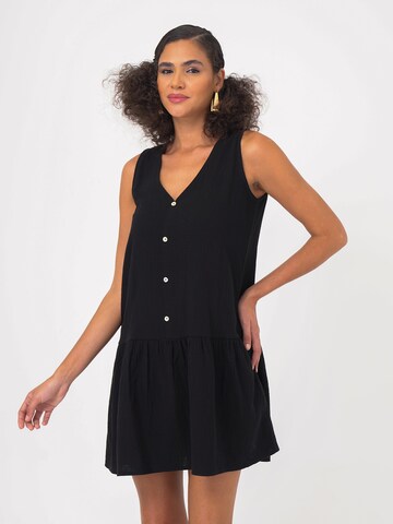 FRESHLIONS Summer dress 'Penelope' in Black: front
