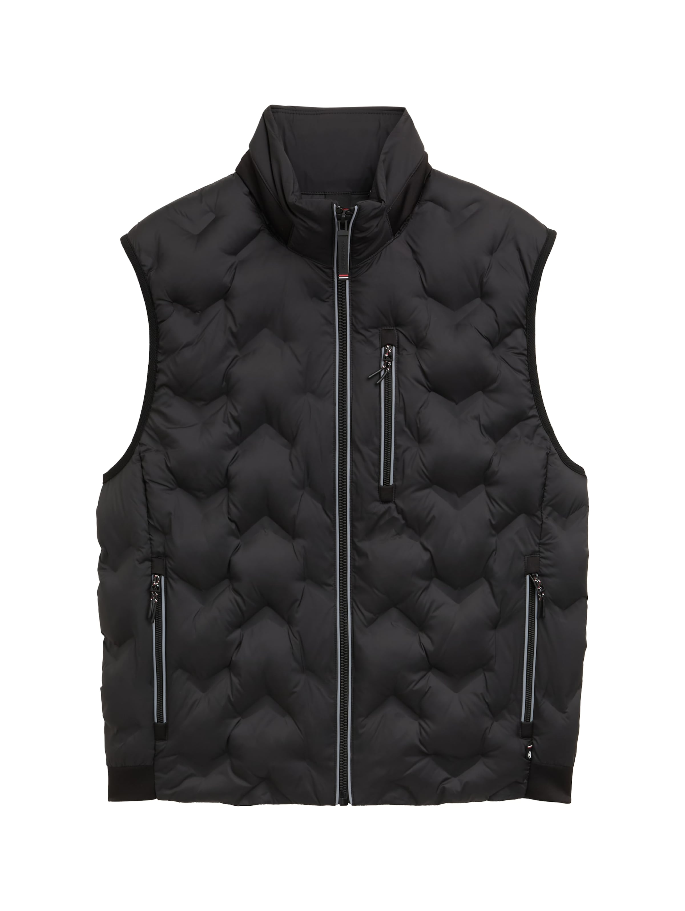 TOM TAILOR Weste in Schwarz: Vorderseite