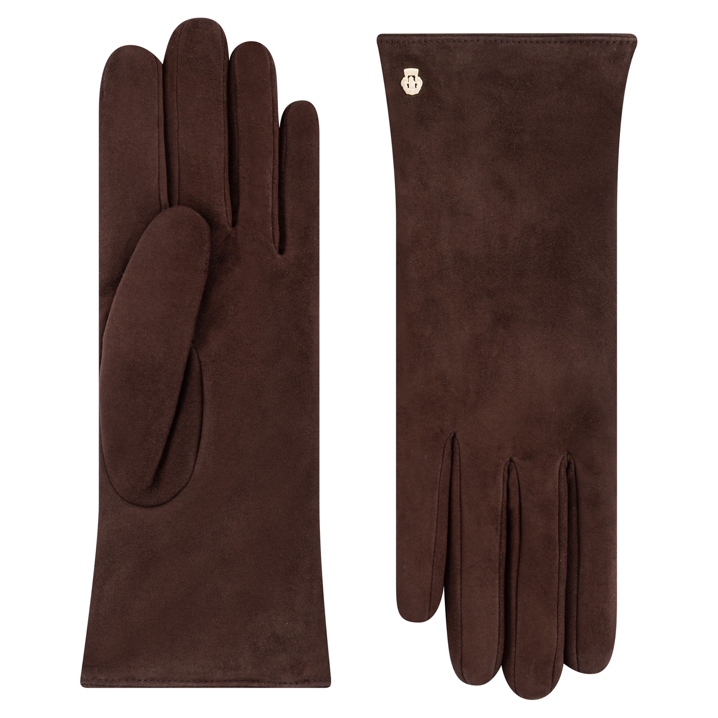 Mezzoguanti 'KIEW' di Roeckl in marrone: frontale