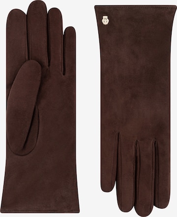 Gants 'KIEW' Roeckl en marron : devant