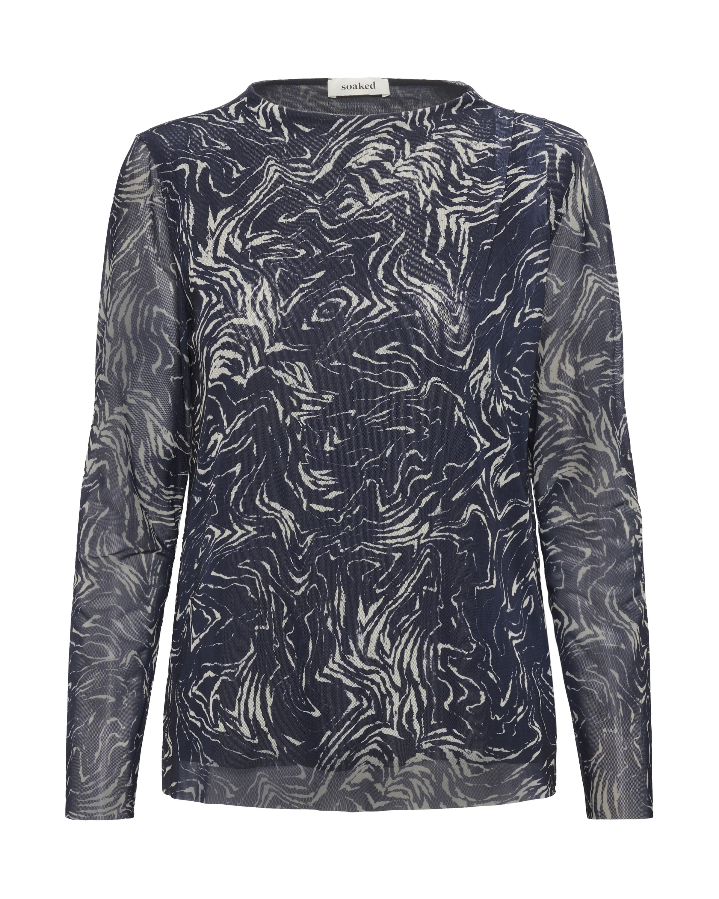 SOAKED IN LUXURY Bluse 'SLAvetta' i blå: forside