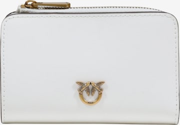 PINKO - Cartera 'MINI WALLET VITELLO SETA 106206 A0F1' en blanco: frente
