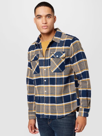 Brixton Regular fit Button Up Shirt 'BOWERY' in Blue: front