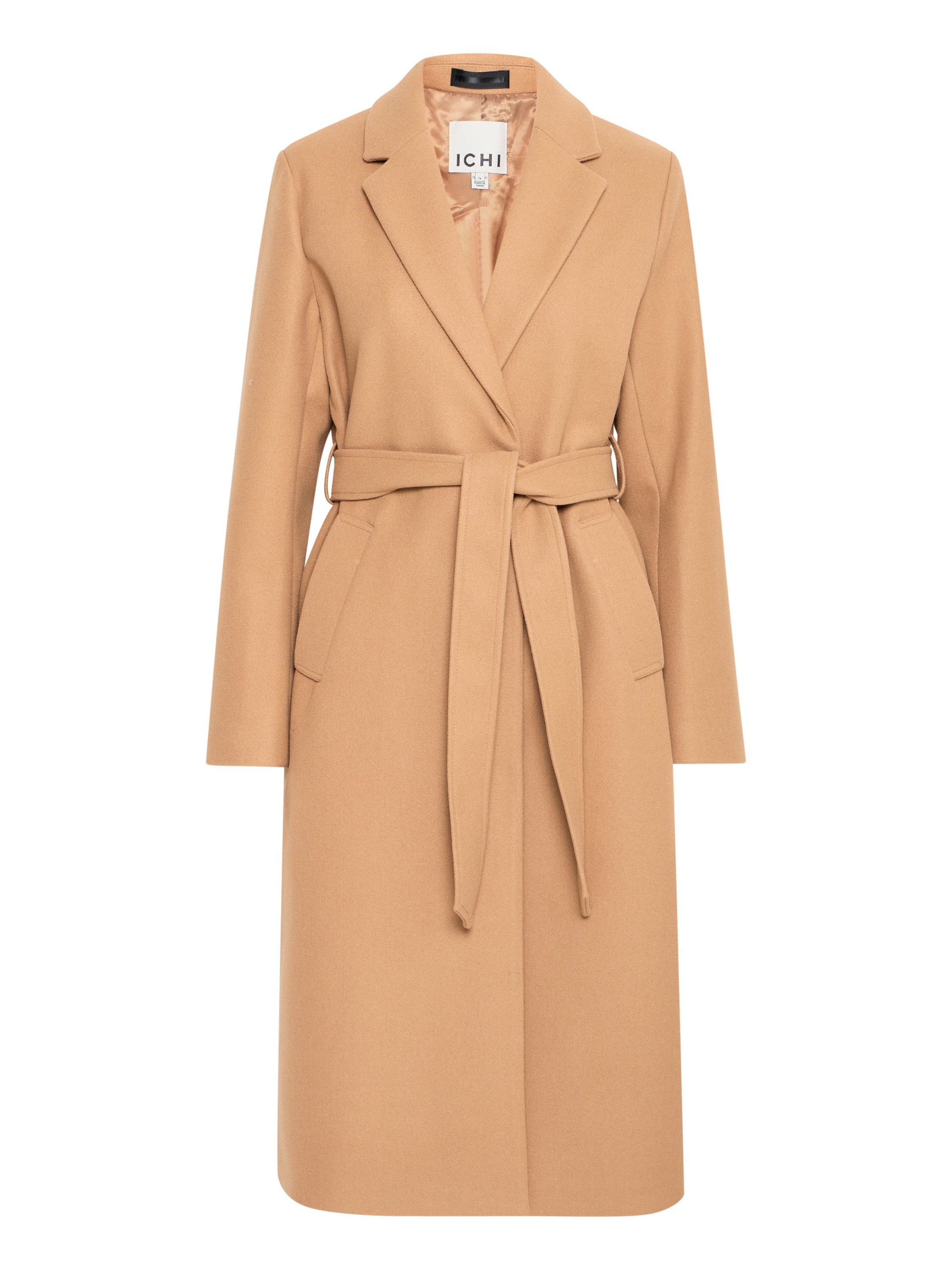 ICHI Mantel 'Jannet JA6' in Braun: Vorderseite