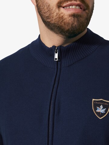 Charles Colby Knit cardigan 'Duke Thalaric' in Blue