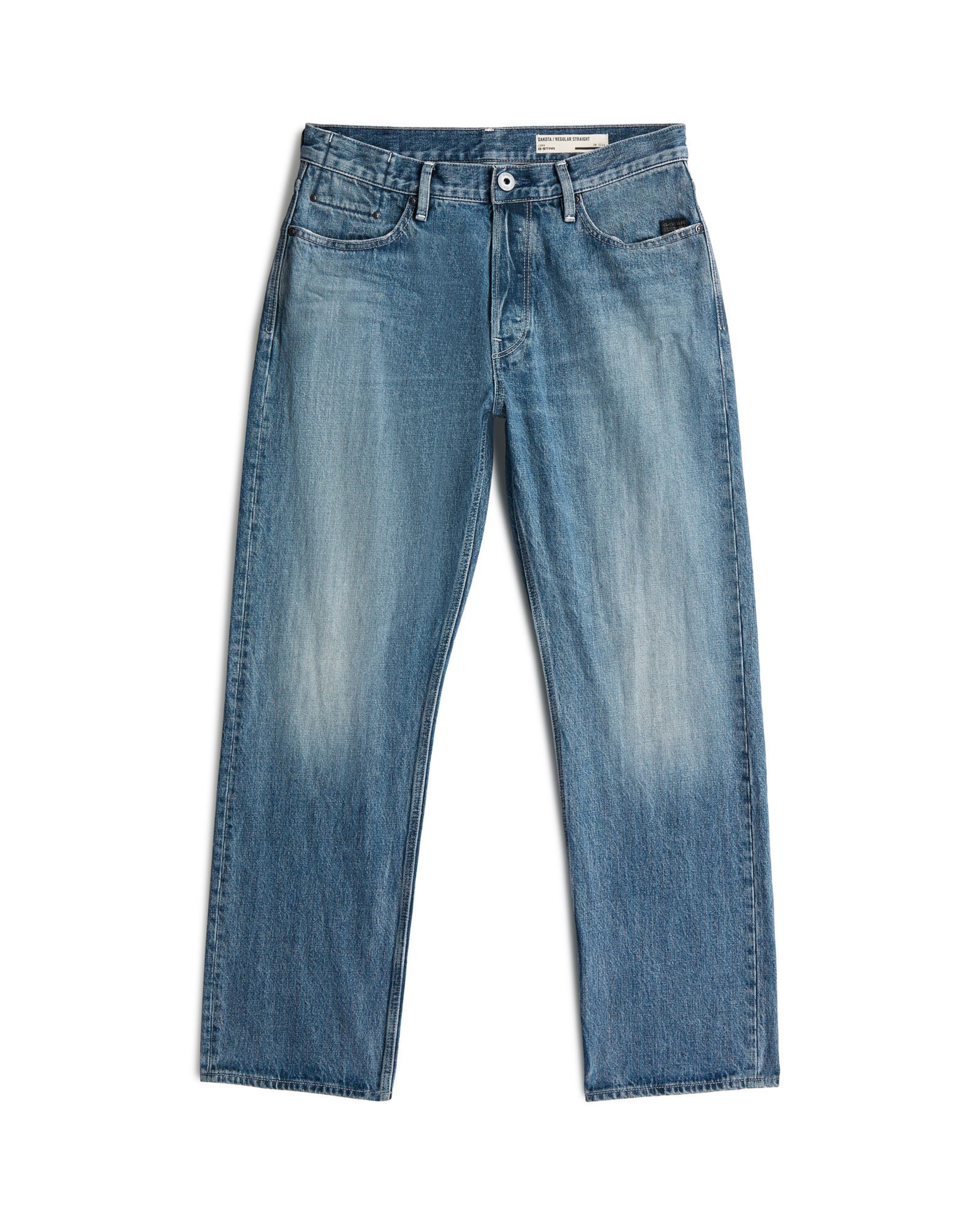 G-STAR Jeans 'Dakota Straight Jeans' in 26/30 in de kleur Blauw denim, Productweergave