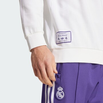 ADIDAS ORIGINALS Sweatshirt 'Real Madrid Terrace Icons' in White