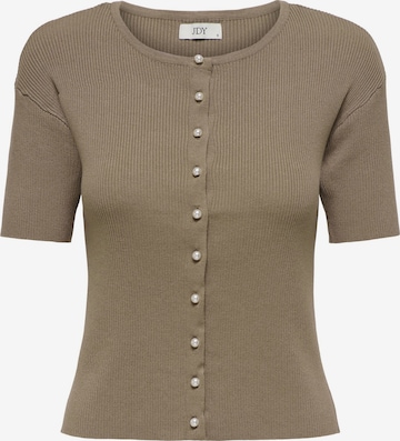 JDY Gebreid vest 'JDYGaby' in Grijs: voorkant