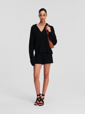 Karl Lagerfeld Sweter w kolorze czarny