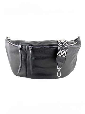 lePelou Gürteltasche 'MILANO' in Schwarz: Vorderseite