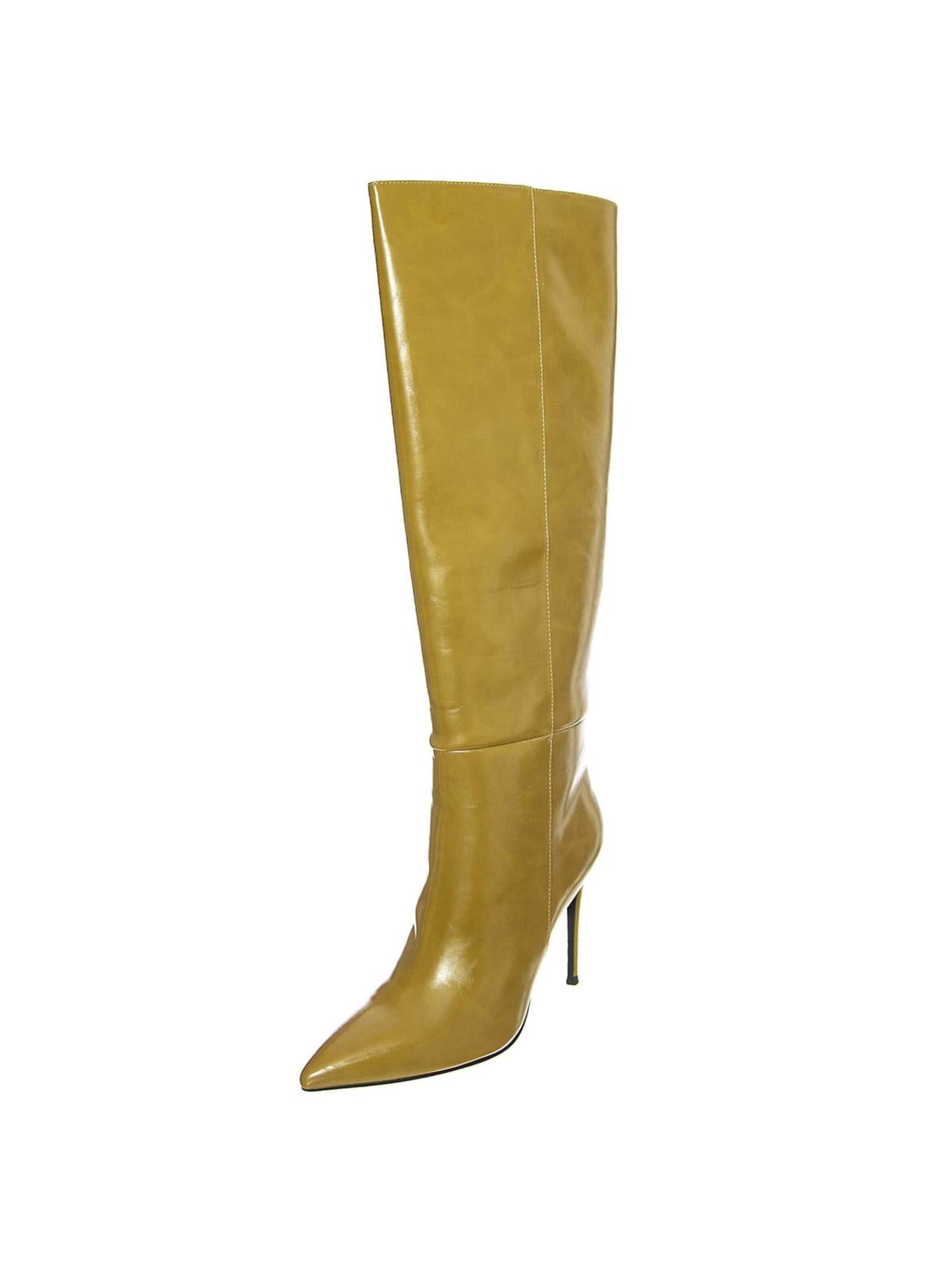 Jeffrey Campbell Laarzen 'W' Arsen-Hi Green Boots' in Groen: voorkant