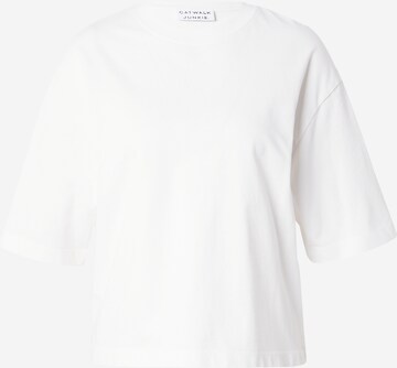 T-shirt 'NUNA' CATWALK JUNKIE en blanc : devant