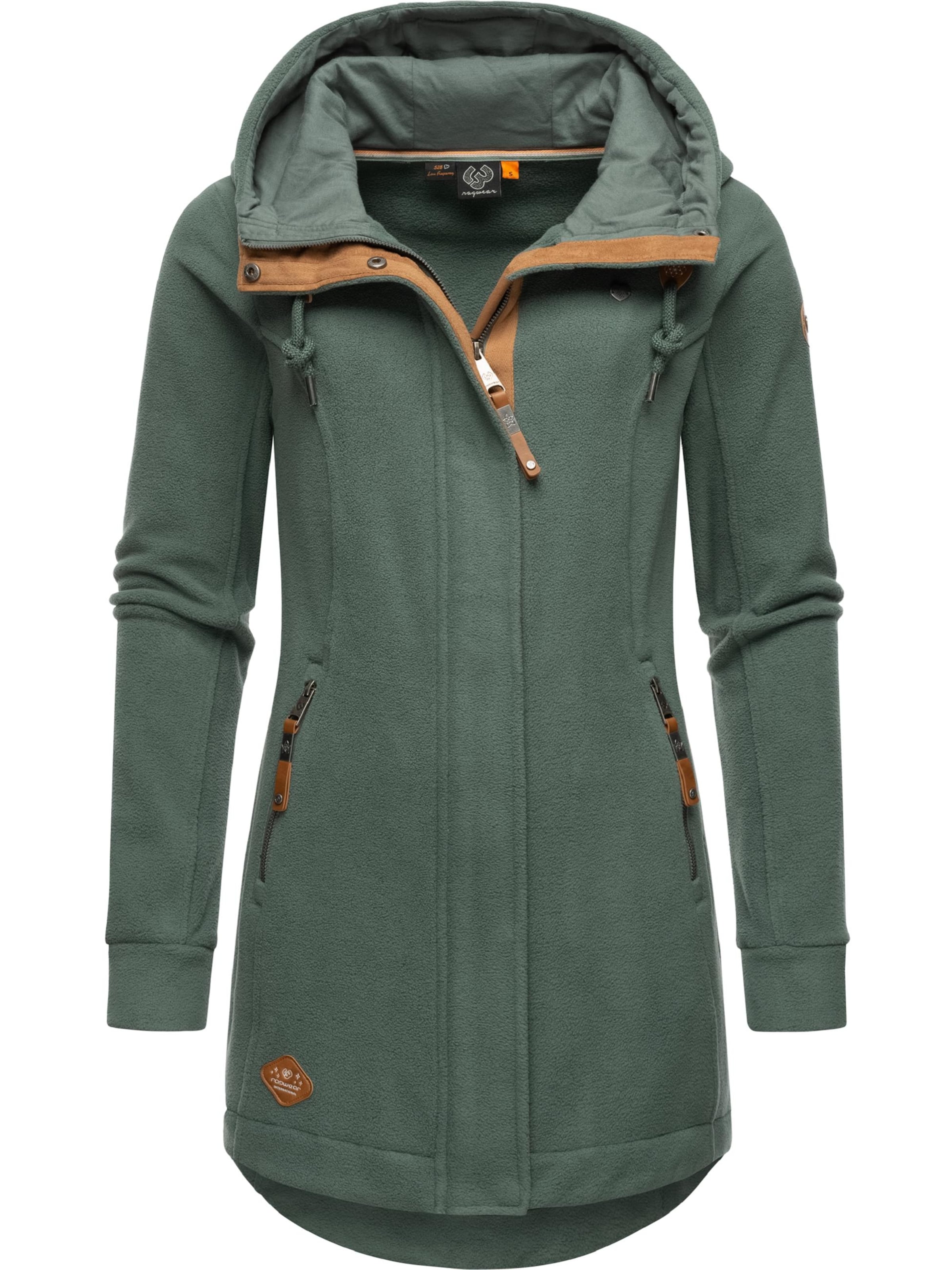 Ragwear Fleece Jacket &#x27;Letti&#x27; in Green: front