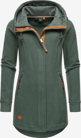 Ragwear Fleece jas 'Letti' in Groen: voorkant