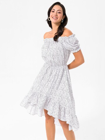 Dandalo Kleid in Weiß: Vorderseite