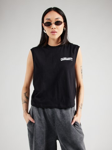 Top 'University' de la Carhartt WIP pe negru: față