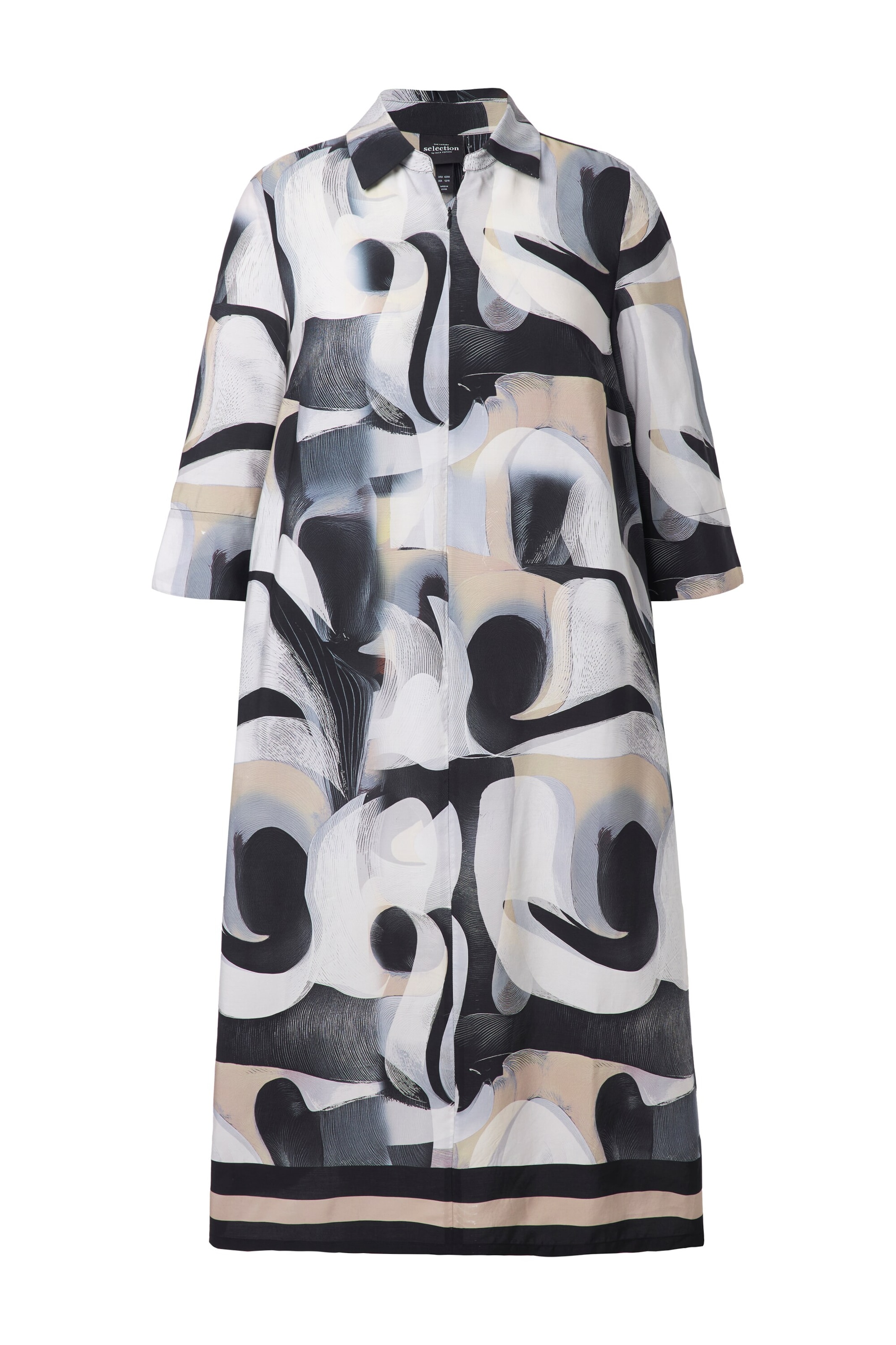 Ulla Popken Kleid in Schwarz: Vorderseite