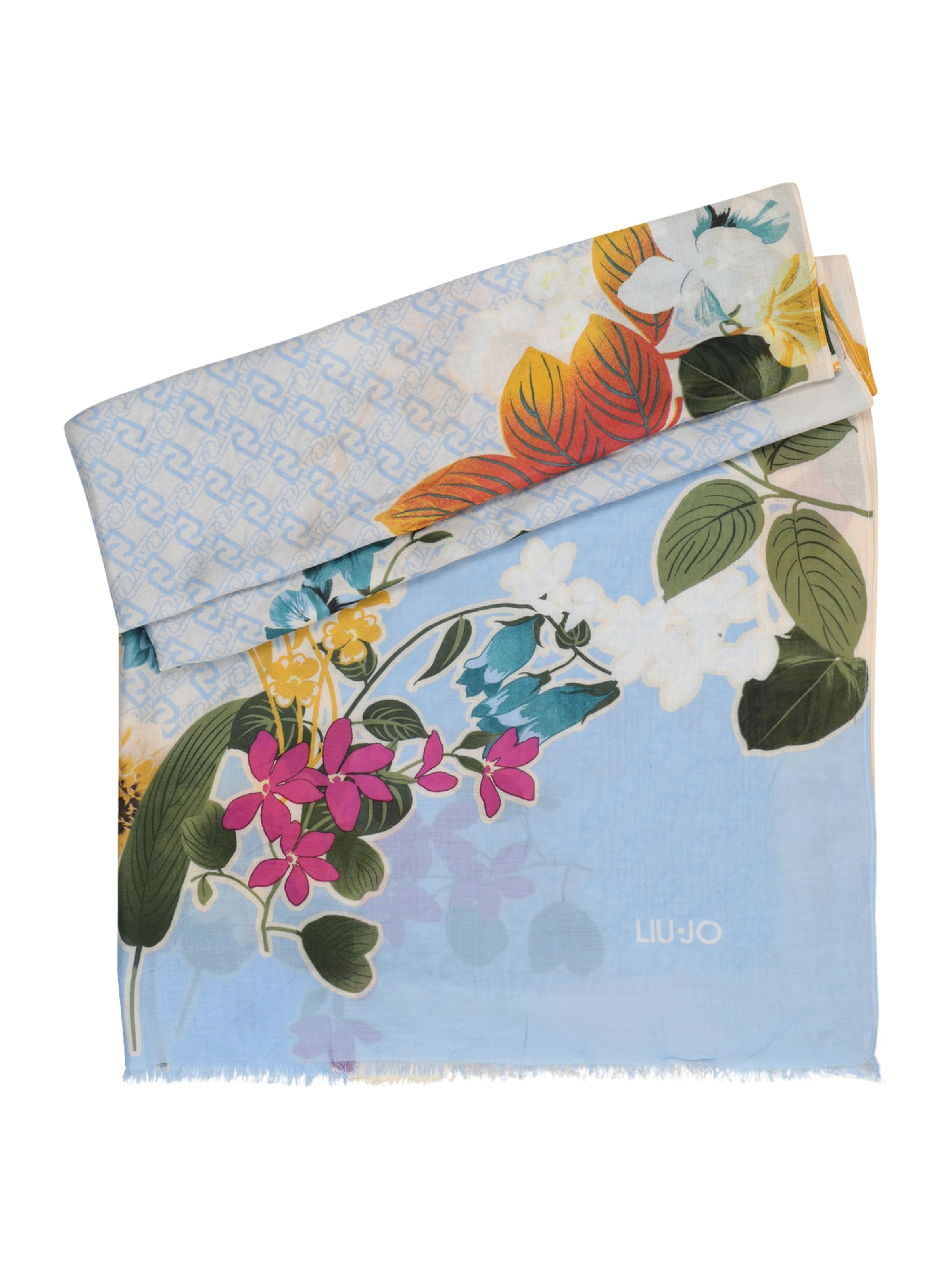 Liu Jo Sjaal 'RAMAGE' in Blauw: voorkant