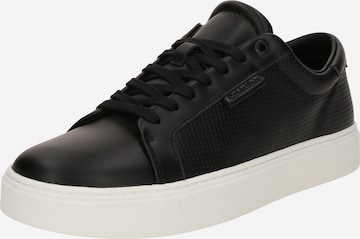 Calvin Klein Ниски маратонки в черно: отпред