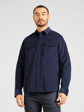 Coupe regular Chemise 'ARNOU' Tiger of Sweden en bleu : devant