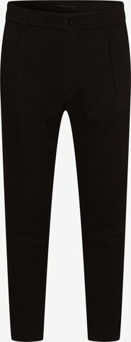 DRYKORN Pleat-Front Pants 'Chasy' in Black: front