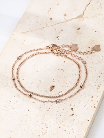 Hey Happiness - Pulsera 'Fine Duo' en oro