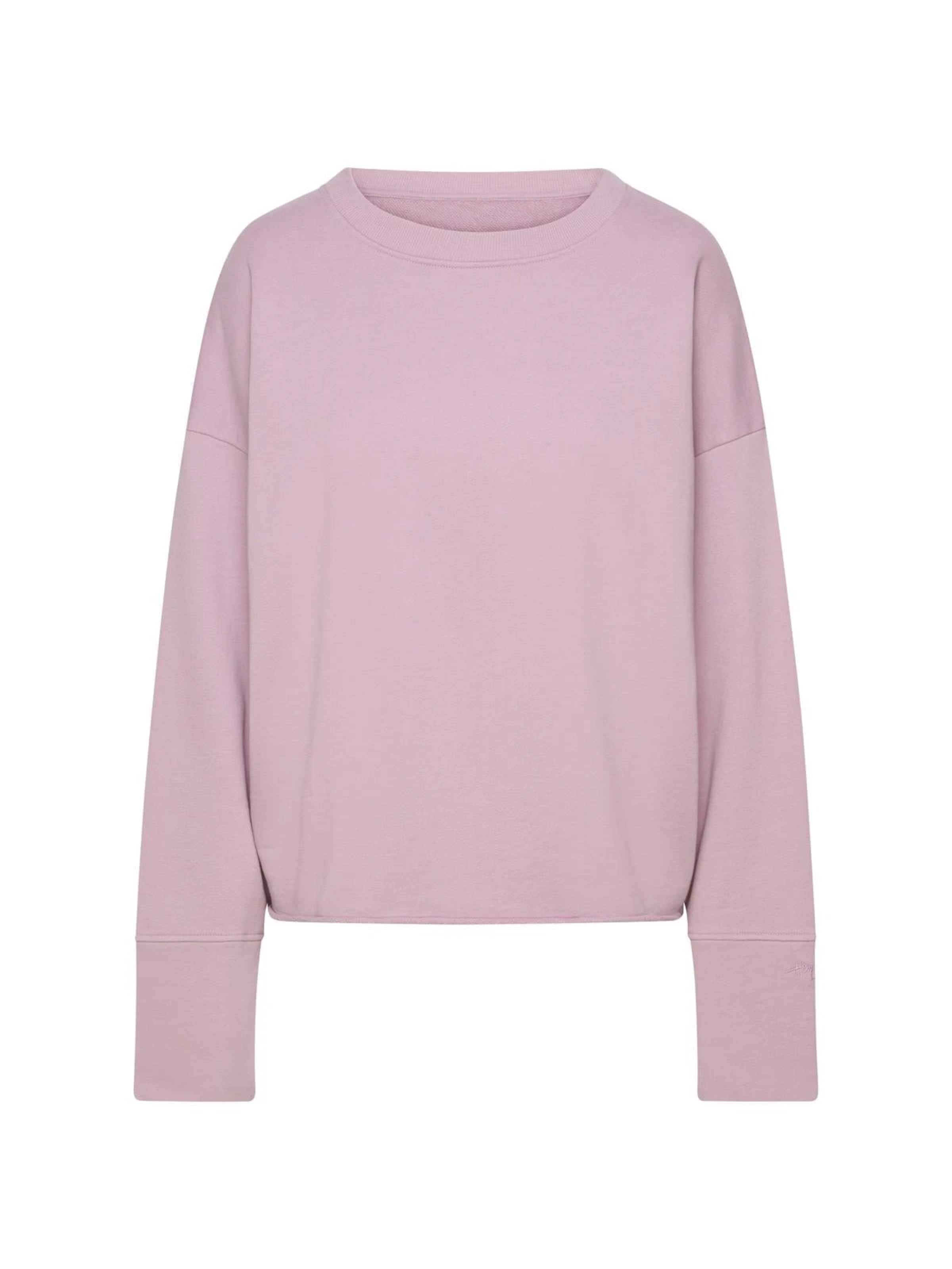 Hey Honey Pullover 'Open Edge Sweater'‌‌‌‌‌ in Lila: Vorderseite