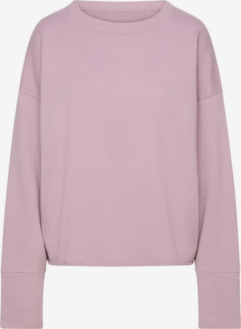 Hey Honey Pullover 'Open Edge Sweater' in Lila: Vorderseite