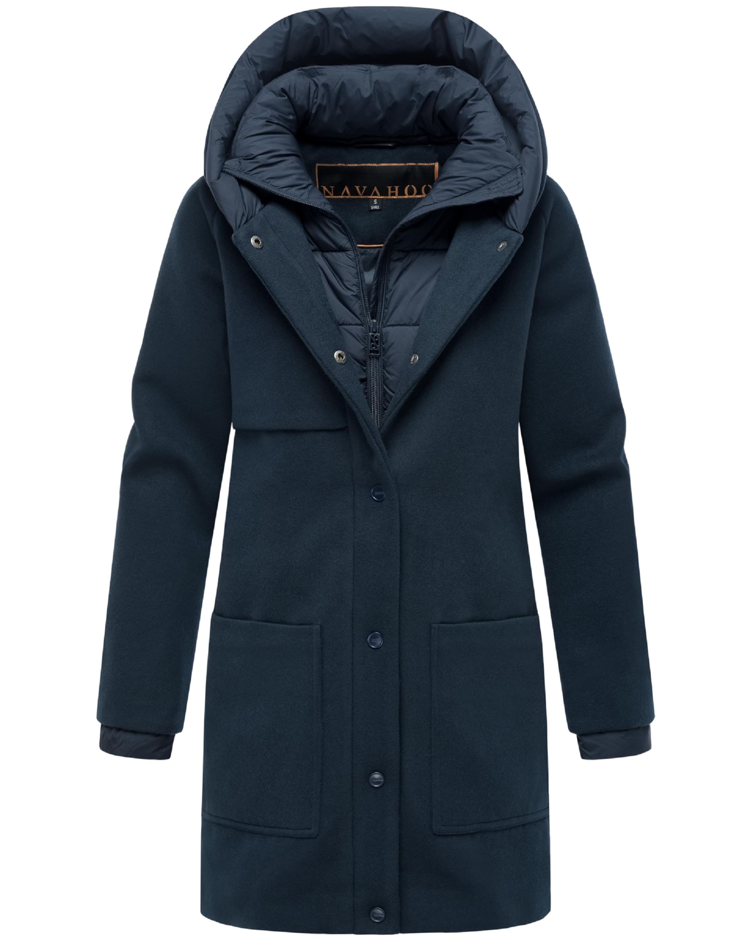 NAVAHOO Winter coat 'Flauschwunder 14' in Blue