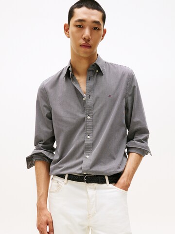 Coupe regular Chemise 'Flex' TOMMY HILFIGER en gris : devant