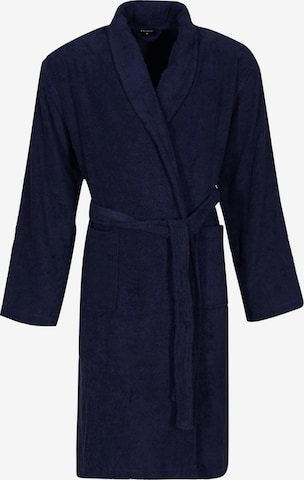 Loungeable Long Bathrobe in Blue: front
