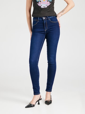 Skinny Jeans de la WRANGLER pe albastru: față