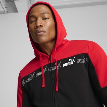 PUMA Zip-Up Hoodie in Red