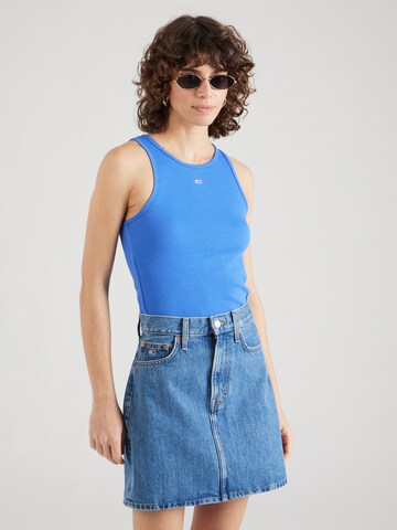 Tommy Jeans Top 'Essential' - Modrá: predná strana