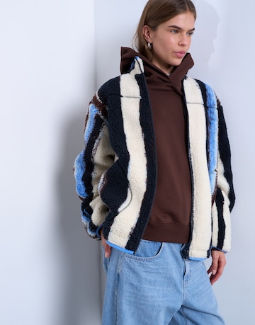 Veste en polaire TOPSHOP en blanc : devant