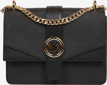 Michael Kors - Bolso de hombro 'Greenwich Small Flap Crossbody Bag' en negro: frente