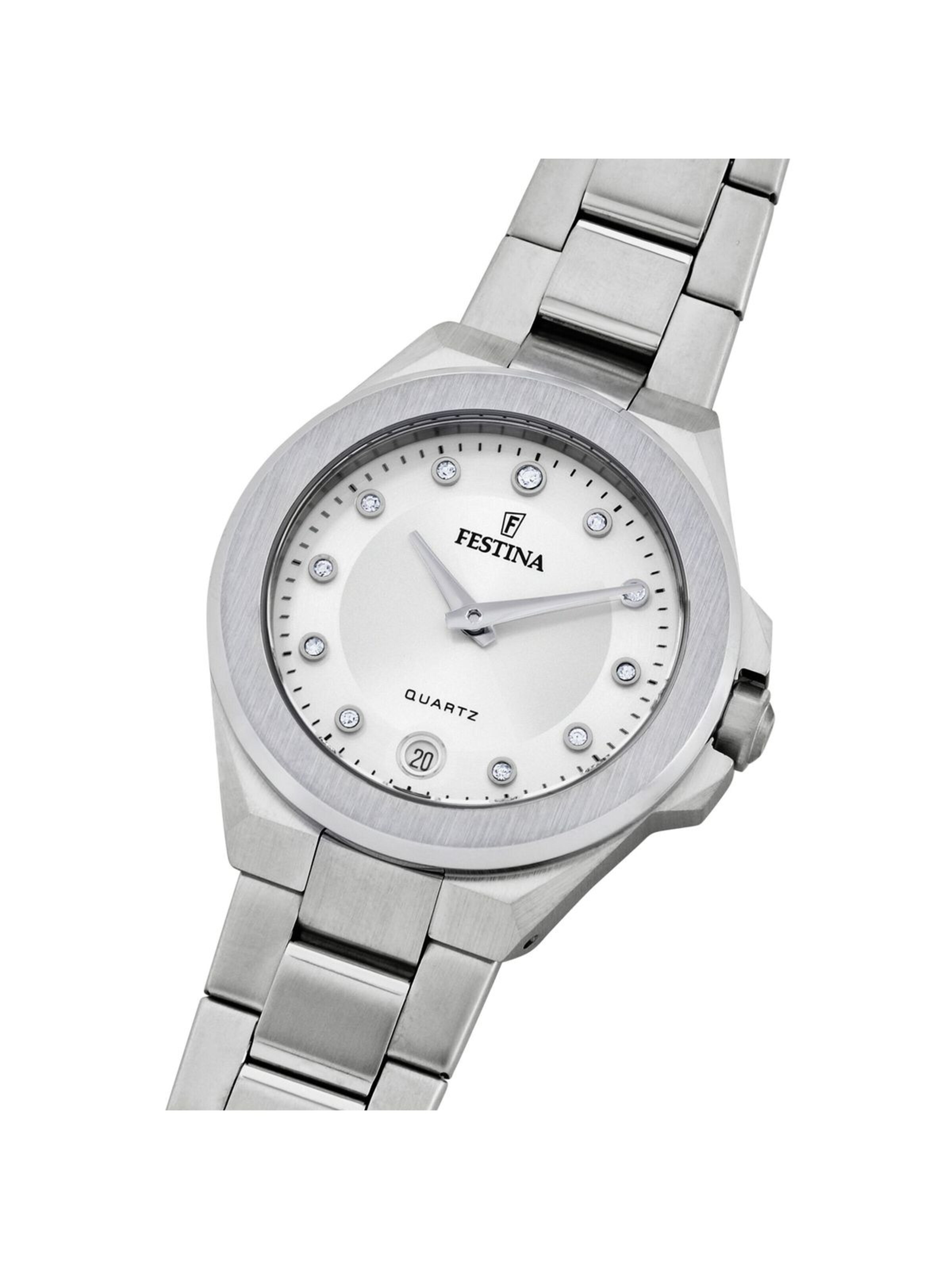 Montre à affichage analogique 'Festina - Date watch Mademoiselle - Quartz watch movement - Watch case width: 33 mm' FESTINA en argent