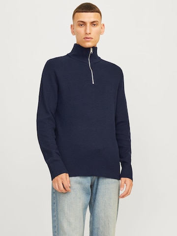 JACK & JONES Trui 'Perfect' in Blauw: voorkant