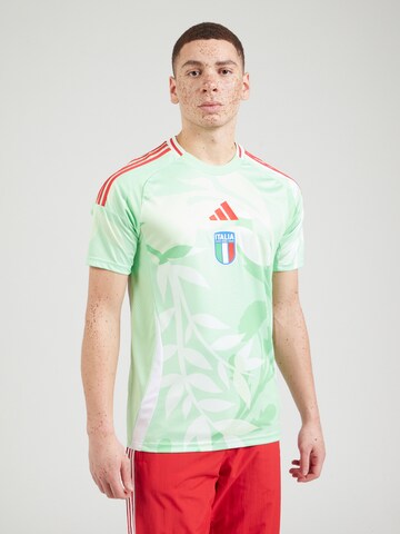 ADIDAS PERFORMANCE Jersey 'Italy 25 (Women's Team) Away' in Green: front