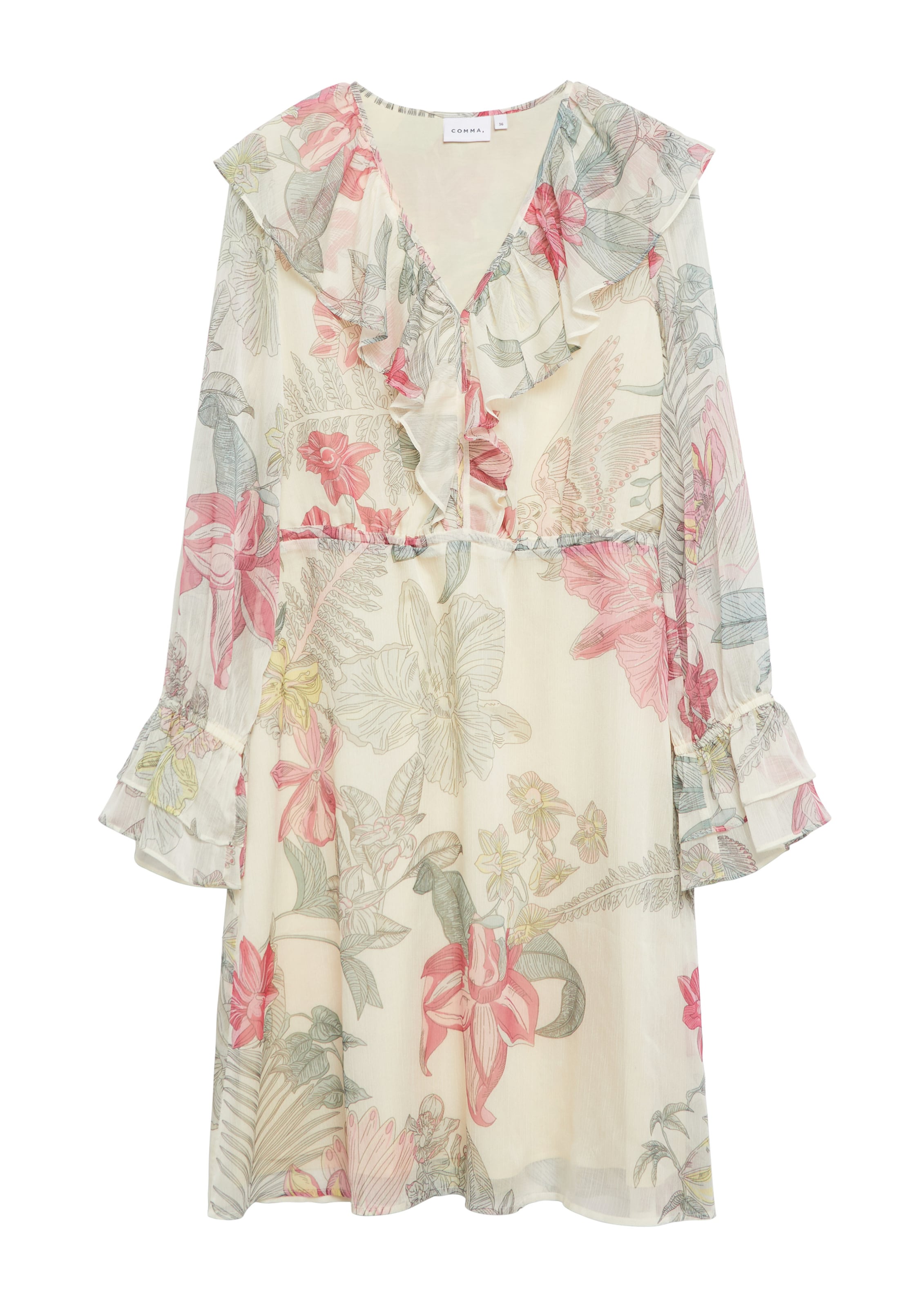 COMMA Mekko värissä beige: etupuoli