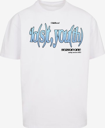 T-Shirt Lost Youth en blanc : devant