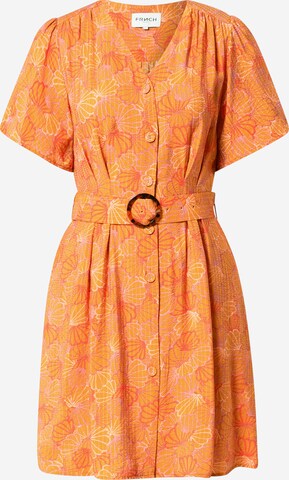FRNCH PARIS Košilové šaty 'ORIA' – oranžová: přední strana